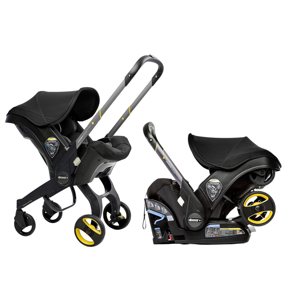 Limited-Time Savings，Doona Car Seat & Stroller, Nitro Black - All-in-One Travel System
