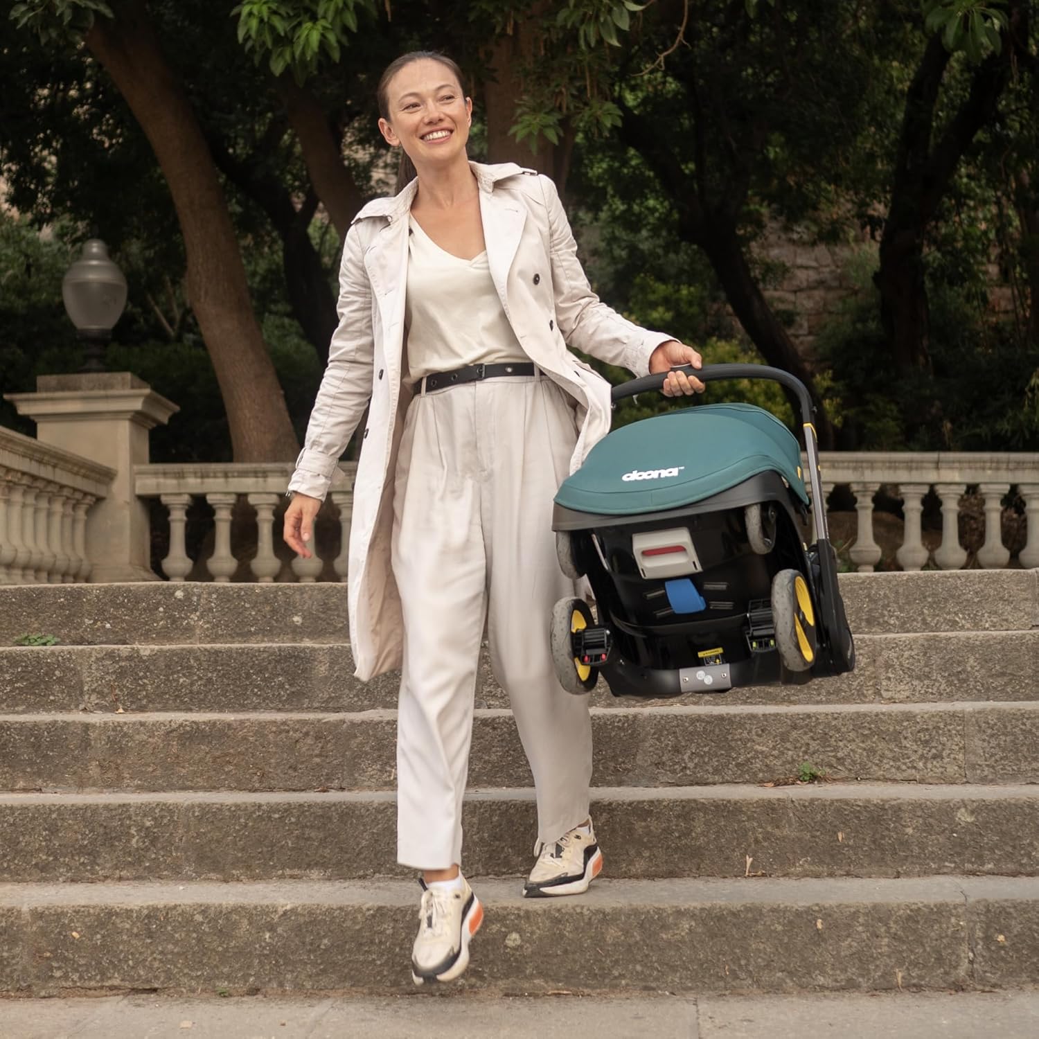 Limited-Time Savings，Doona Car Seat & Stroller, Nitro Black - All-in-One Travel System