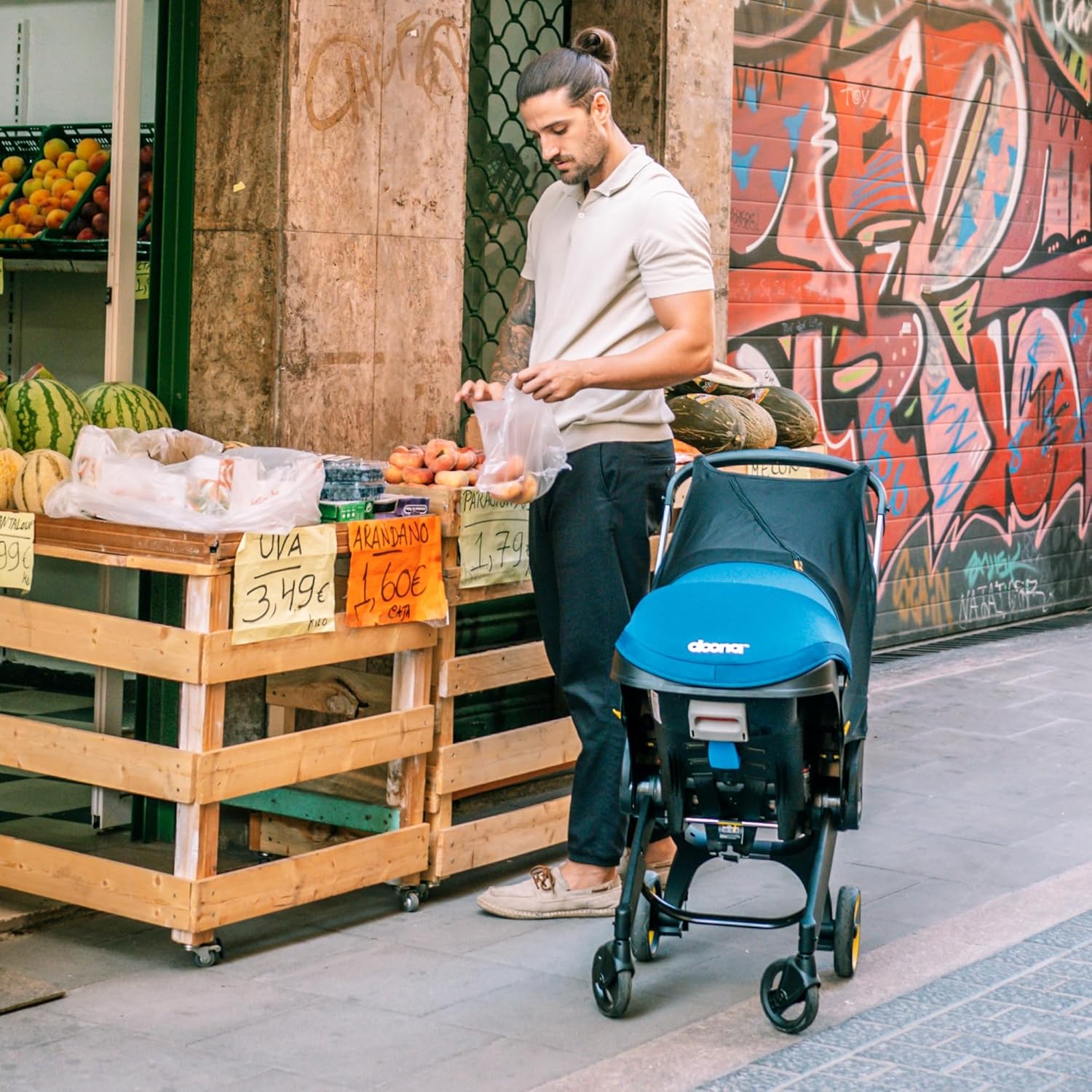 Limited-Time Savings，Doona Car Seat & Stroller, Nitro Black - All-in-One Travel System